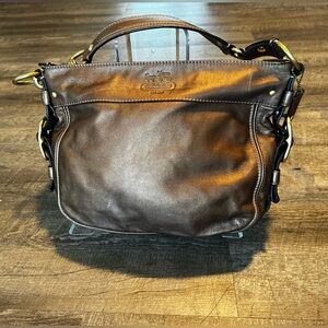 Authentic Vintage Coach Zoe Bronze Hobo